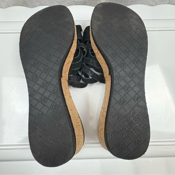 Donald J. Pliner Women's Sheena 2 Cork Platform Wedge Sandals 7.5 - Picture 9 of 11